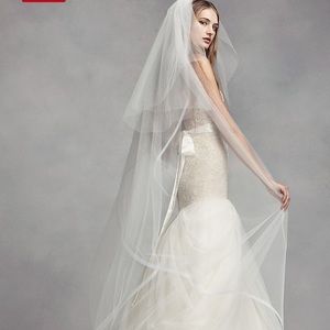 White by Vera Wang Horsehair Cathedral Veil